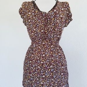 Brown cherry dress